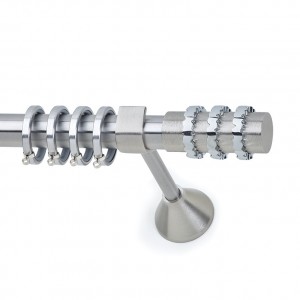 SNAKE - Nickel Satined - Φ25