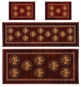 LYDIA - 2128A - BURGUNDY (SET Aγ.Τράπεζας)