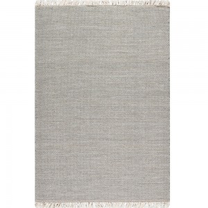 WOOL KILIM - Cream Black